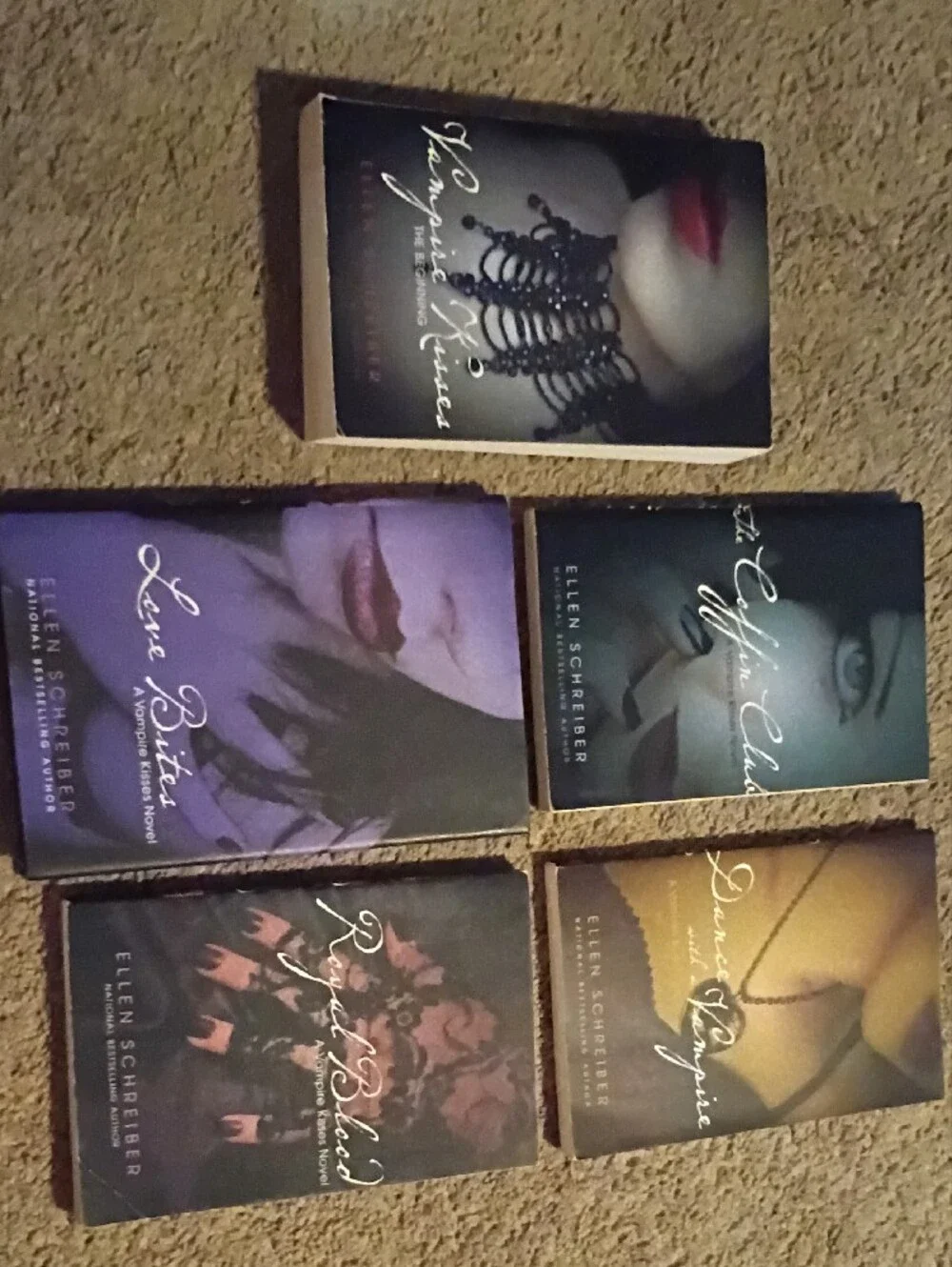 Vampire Kisses Book Set in Black and Purple